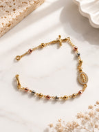 Pulsera en forma de rosario